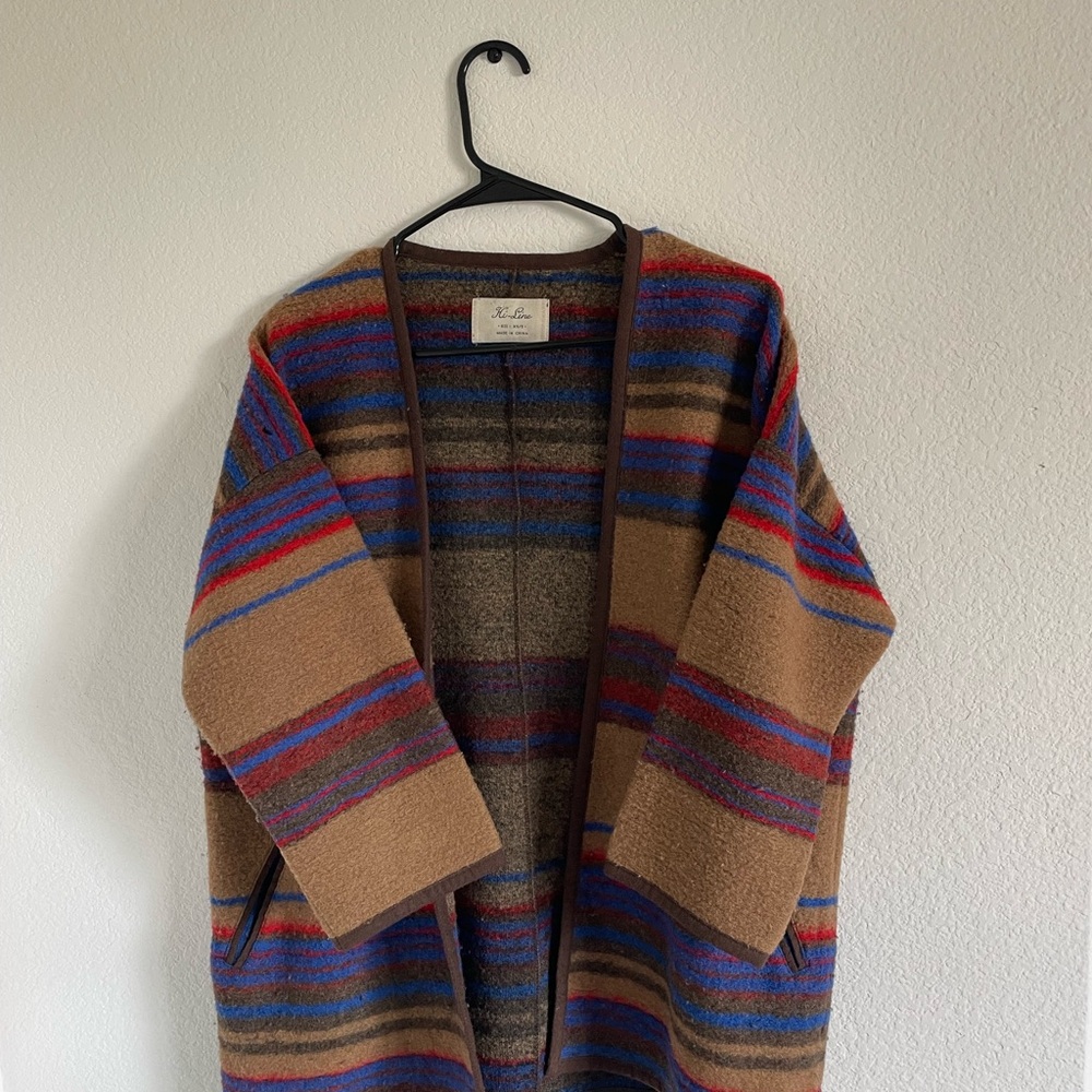 Vintage Madewell Striped Wool Cardigan